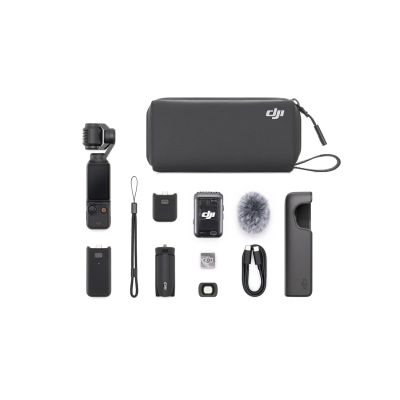 10. DJI Osmo Pocket 3 Creator Combo-Kamera mit Stabilisator, 4K Ultra HD, 9,4 MP, Schwarz