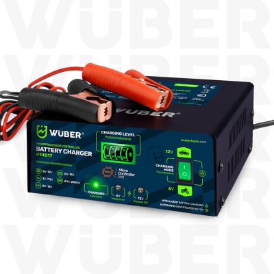 2. Mikroprozessorgesteuertes Ladegerät 6–12 V 15 A + Batterieladegerät W14017 WUBER