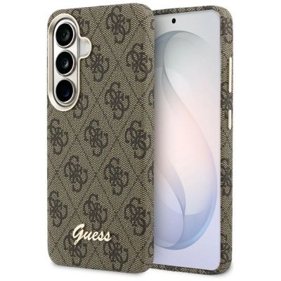 Guess 4G Script MagSafe Hülle für Samsung Galaxy S26 - Braun