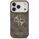 3. Guess 4G Big 4G Classic Logo Big Strap Metal Buttons Case für iPhone 17 Pro - Braun