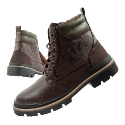 Wrangler Nevada Herren Stiefel Chelsea Boots elegant modisch Dunkelbraun