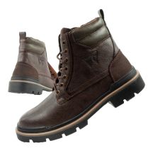 Wrangler Nevada Herren Stiefel Chelsea Boots elegant modisch Dunkelbraun