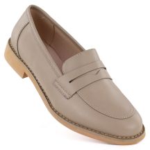 Beige Lederslipper Jezzi SFY25128