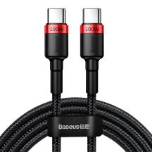 Baseus CATKLF-AL91 USB-C – USB-C PD QC-Kabel 100 W 5 A 480 Mbit/s 2 m – Schwarz und Rot