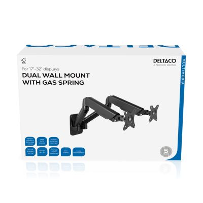 2. Deltaco Wandhalterung für 2 Monitore 17" - 32" (ARM-0361)