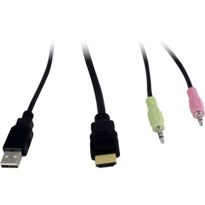 4. Inter-Tech AS-21HA HDMI KVM-Switch Schwarz