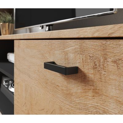 2. TV-Schrank SOHO 140 Lefkas Eiche + Schwarz