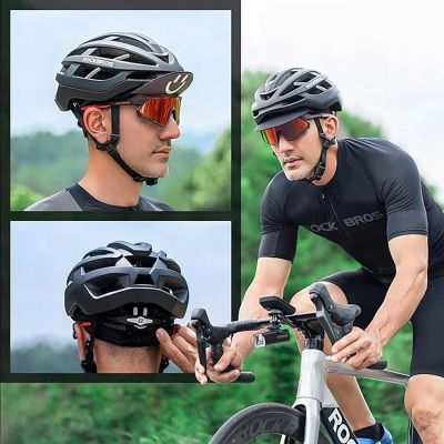 6. Rockbros 18230005001 Radmütze mit Schirm – Schwarz