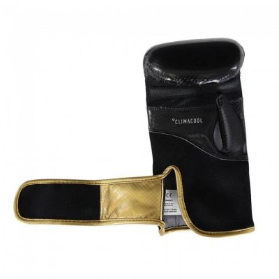 6. Adidas HYBRID Bag Glove 75 schwarz und gold