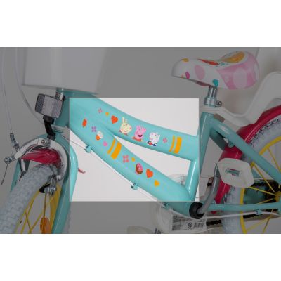 17. Toimsa-Kinderfahrrad 16" Peppa Pig grün