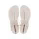 6. Ipanema Sandal Class Damen-Flip-Flop-Sandalen in Beige mit Strasssteinen