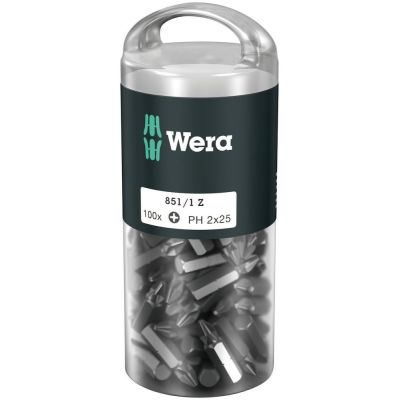 2. Wera 851/1 Z DIY 100 SiS Schraubendreherbit 100 Stück.