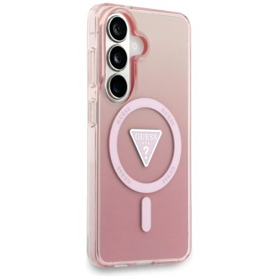 4. Guess IML Gradient Triangle MagSafe Hülle für Samsung Galaxy S26 - Pink