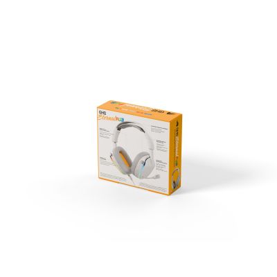 25. Glorious Gaming Glorious GHS Eternal RGB – RGB-Stereo-Gaming-Kopfhörer für PC, PS5, PS4, Switch – Speziell abgestimmte Treiber, abnehmbares Mikrofon, USB-C – Robust und komfortabel für 24/7 – Weiß