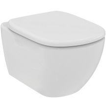 Hänge-WC Tesi randlos mit Deckel weiß