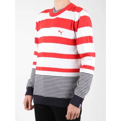 6. Puma Gestreifter Segelpullover 554124-01