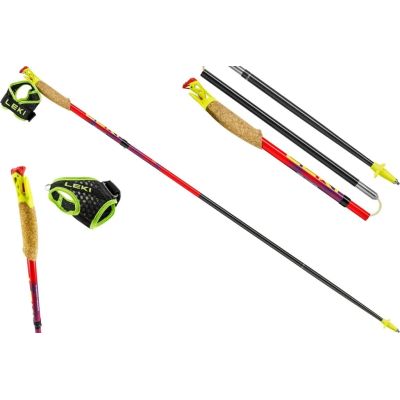 18. LEKI TRL ULTRATRAIL FX ONE Trekkingstöcke, 115 cm, rot