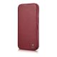 7. iCarer CE Premium Leather Folio Case iPhone 14 Pro Max Magnetic Flip Cover MagSafe Rot (WMI14220716-RD)