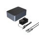2. Orico 6646C3-C Dockingstation für 4 Laufwerke mit Offline-Klonfunktion, 2,5"/3,5" SATA HDD/SSD, Grau