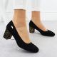 19. Sergio Leone W SK314D Wildleder Pumps mit Absatz Schwarz
