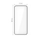 2. Tech-Protect Glass Fit+ 2er-Pack Panzerglas für Xiaomi Redmi 15 4G / 5G - Schwarz