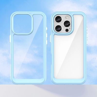 8. Outer Space Case mit Gelrahmen für iPhone 16 Pro Max – blau