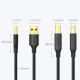 9. Ugreen USB Typ B Kabel für Drucker (männlich) – USB 2.0 (männlich) 480 Mbit/s 1 m schwarz (US135 20846)