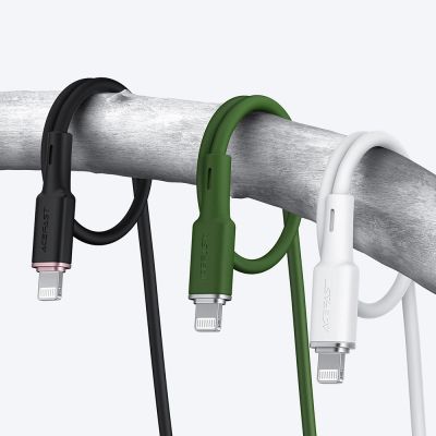 9. Acefast Kabel MFI USB Typ C - Lightning 1,2m, 30W, 3A schwarz (C2-01 schwarz)
