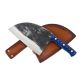 Serbisches Samura Mad Bull Küchenmesser 18 cm, blau