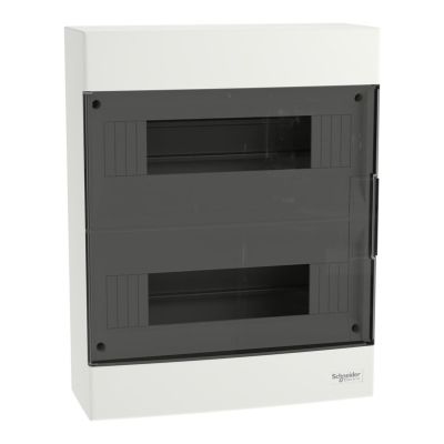 Easy9 EU IP40 Aufputzgehäuse EZ9EU-2-12-NT-T, transparente Tür, 2 Reihen, 12 Module/Reihe