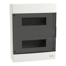 Easy9 EU IP40 Aufputzgehäuse EZ9EU-2-12-NT-T, transparente Tür, 2 Reihen, 12 Module/Reihe