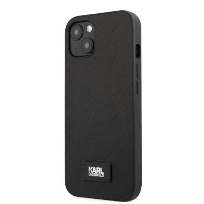 2. Karl Lagerfeld KLHCP13MSFMP2K iPhone 13 6.1" Hardcase schwarz/schwarz Saffiano Plaque