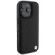 4. BMW Lederhülle mit Heißprägung und MagSafe-Verzierung für iPhone 16 Pro – Schwarz