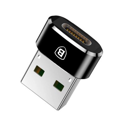 Baseus Mini USB-C-zu-USB-A-Adapter – Schwarz