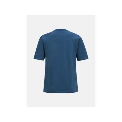 3. PEAK PERFORMANCE Original T-Shirt mit kleinem Logo für Damen, Blau