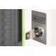 9. Digitus Unique 19" 20HE Wand-Netzwerkschrank 600x450 mm, Glastür, grau, ungeteilt, montiert, 100 kg
