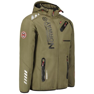 3. Geographical Norway Royaute DB 068 M WY1997H/GN-Kaki / Black Softshelljacke