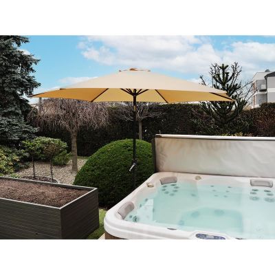 33. Gartenschirm 300 cm, faltbar, beige