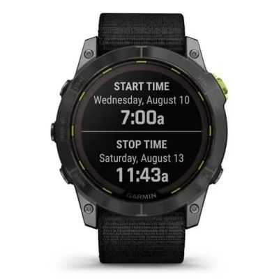 20. Garmin Enduro 2 Solar Schwarz Carbongrau DLC Ti Ultrafit Band 010-02754-01 Sportuhr