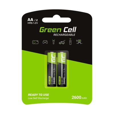 GREEN CELL BATTERIEN 2X AA R6 2600MAH