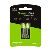GREEN CELL BATTERIEN 2X AA R6 2600MAH