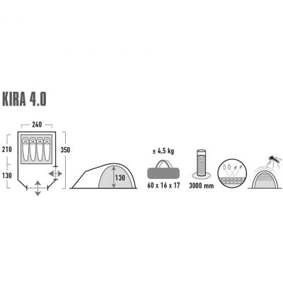 2. High Peak Kira 4 Zelt 10373
