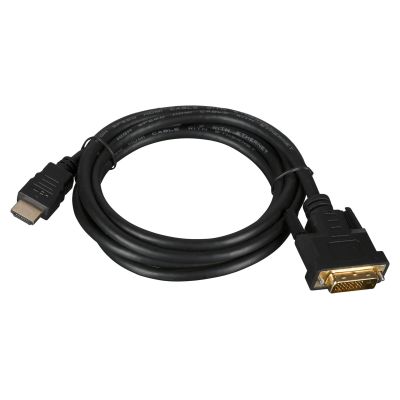 3. Lanberg CA-HDDV-20CU-0018-BK Kabel (HDMI M - DVI-D (24+1) M; 1,8 m; schwarz)