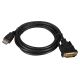 3. Lanberg CA-HDDV-20CU-0018-BK Kabel (HDMI M - DVI-D (24+1) M; 1,8 m; schwarz)