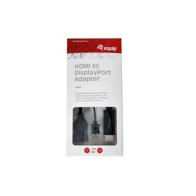 7. Equip 119039 Kabeladapter 0,15 m HDMI Typ A (Standard) DisplayPort Schwarz
