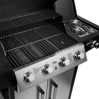 4. Teesa BBQ 5007 MASTER Gasgrill – 5 Brenner – Platz für eine Gasflasche