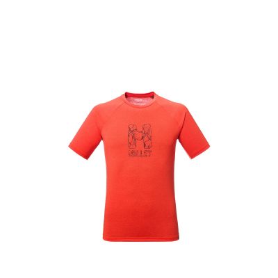 MILLET Cimaï Natural Ts Ss M Herren-T-Shirt rot