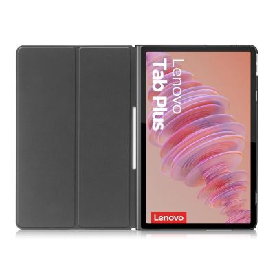 4. Tech-Protect SmartCase Hülle für Lenovo TAB PLUS - Schwarz