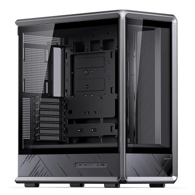 15. Jonsbo D401 PC- , Midi-Tower, ATX, gehärtetes Glas - schwarz