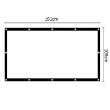 MACLEAN Projektionsleinwand, 84", 177 x 99 cm, 25 mm Rand, 16:9, Spannhaken MC-980